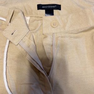 Ashley Stewart cream wide leg pants with splits on the sides size 22W